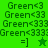 Green pixelated text and symbols on a green background with two distinct star shapes in different positions.