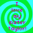 Four identical pixelated spiral patterns with cyan and green swirls, each containing pink text reading "I love my sister Taylor!" on a cyan background.