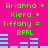 Pixelated green text and cyan bars on bright pink background with repeated names and 'BFFL' across two identical sections.