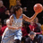 Pixelated image of a basketball player in mid-action holding an orange ball, with blue text labels on white background.