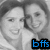 Two smiling faces in grayscale with blue text 'bfts' in the bottom right corner.