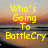 Yellow text on a sunset beach background with 'Who's Going To BottleCry' and dates 'February 8th, 9th, and 10th', followed by 'Lemme hear your BottleCry Tonight'.