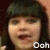 A four- shows a person with dark hair and bangs in sequential expressions: mouth open, smiling, surprised. Text overlays read "Ooh," "Yesh," and "!!!"
