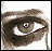 A 3x3 contact sheet of nine animated frames showing a close-up of an eye with tears, accompanied by text elements "all", "your", and "fault" in various positions across the grid.