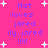 A bright pink background with purple text reading "Nat loves jared ily jared !!!!" and white star shapes, displayed in two identical vertical
