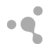 Four gray circular shapes with white pixelated borders on a solid gray background, arranged in a loose cluster with varying sizes.