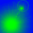 Four- shows green glowing orbs on blue background with dotted lines connecting them; top-left and bottom-left have circular outlines around small orbs