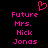 Pixelated pink text and heart symbol on black background, repeated twice side-by-side.