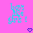Pixelated cyan text on pink background reads 'Boys like girls!' with blue heart symbols below, two identical frames side-by-side.