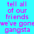 Pixelated text on cyan background with yellow highlight boxes over specific lines, displaying repeated phrases in pink and white lettering.