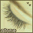 Two side-by-side animated frames of a pixelated buddy icon showing a tree-like shape with subtle motion, labeled "alone" at the bottom and two small Y symbols in the top right corner.