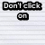 Black and white pixelated text on lined paper background with partial text reading "Don't click on MY page".