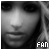 Black-and-white pixelated image of a person's face with text overlays reading FAN, OF, and CHRISTINA in the bottom corners.