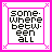 25 square with pink borders, each containing text or stylized phrases in black and red fonts on white backgrounds