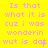 Yellow background with pink pixelated text repeating 'Is that what it is cuz i was wonderin wut is dat' across three