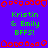 Pixelated digital artwork with green text on purple background, red decorative borders, and repeated 'Kristin & Emily BFFS!' phrases across three