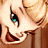 A 48x48 pixel animated buddy icon featuring a close-up of a cartoon woman's face on the left and green text reading "Original Icons .com" on a dark green background on the right, displayed as a contact sheet with two frames.