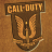 Pixelated brown shield-shaped icon with 'CALL-DUTY' text at top and stylized golden wheat-like symbols below on a brown background.