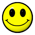 A contact sheet of 13 yellow smiley face icons arranged in a grid, each with distinct facial expressions and mouth shapes across sampled frames.