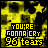 Yellow and black pixelated icon with text 'YOU'RE GONNA CRY 96 tears' over starry background, showing animation changes in lettering.