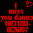Red pixelated text on black background reads "i miss you danny" with date and time below, featuring a heart symbol above the 'i' in both instances.