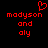 Red pixelated text and a heart symbol on black background, with two identical side-by-side layouts.