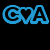 Blue pixelated text and symbols on black background: 'CVA' with heart, date '12.09.08', vertical line, 'Love You' text.