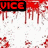 Red dripping liquid flows over a white background with 'VICE' and 'KINGS' text in red block letters on black rectangles.