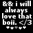 Black background with white pixelated text reading "B&B i will always love that boii. </3" and a of five plus signs below, where the third sign is gray