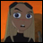Pixelated cartoon character with blonde hair and blue eyes against orange background, next to black with white text "AnimeIM" and "com"