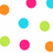 Pixelated image with scattered colored circles and distorted text reading "WAY TO GO-geous" on white background.
