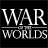 A 4x3 contact sheet of animated frames showing variations of the 'War of the Worlds' logo with different text opacity and a final frame containing repeated website URL fragments.