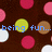 Brown background with pink, yellow, white, and brown polka dots; blue pixelated text reads "being fun... it means you are willing to do things differently than they are usually done".
