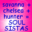 Four identical display blue text on a pink gradient background with pixelated appearance