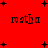 Red background with black plus signs and repeated 'math' text in pixelated font, static image.