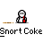 Animated contact sheet of a pixel art character drinking from a red bottle with orange ground effects across 11 frames.