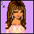 Animated contact sheet showing a pixel-art character in various poses and "XOXO" text frames on purple background.