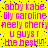A static image with bright yellow background and pink text listing names and phrases in a pattern