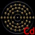 circular and rounded rectangular icons with red and black backgrounds, featuring a stylized 'A' and spiral patterns, some with red 'Cd' text