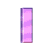 A contact sheet of 11 animated frames showing a purple and pink striped rectangular block rotating in various orientations against a gray background.
