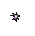 Pixelated purple and black starburst animation with a white center, expanding from small to large across on gray background
