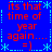 Blue background with red text reading 'its that time of year again...' and '=]' surrounded by cyan star-like symbols in a