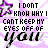 A static contact sheet of six animated frames showing a repeating text-based design with purple stars and layered text elements on a transparent background.