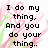 Pixelated text on a white background with pink and green floral patterns, displaying phrases about individuality and connection.