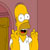 Pixelated yellow cartoon character with large white eyes, black pupils, and open mouth showing red tongue against pinkish background.