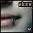 A 3x2 contact sheet of six animated frames showing a close-up of lips with a teardrop, heart symbol, and the word 'alone' in varying text styles across each frame.