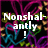 Animated icon with colorful abstract background and changing text elements including "Nonslantly!", "Marys Word!", and ":-p".