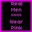 Four identical pixelated display pink text on black backgrounds with a bright purple border