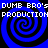 Blue and black spiral pattern with repeated white text "DUME BRO's PRODUCTION" across four quadrants.