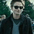 A pixelated image of a person in sunglasses and dark jacket with green foliage background, next to text reading 'Edward Cullen is...' above 'Bringing Sexy Back' in green.